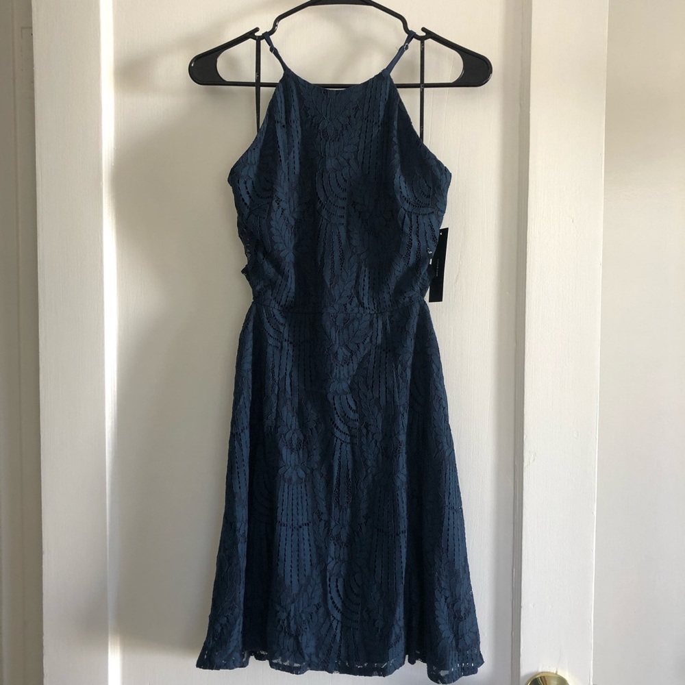 Lulu’s High neck lace cocktail dress